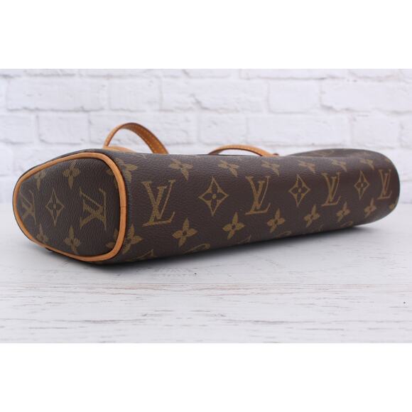 Louis Vuitton Sonatine Monogram Leather Satchel Handbag Brown - Picture 11 of 12